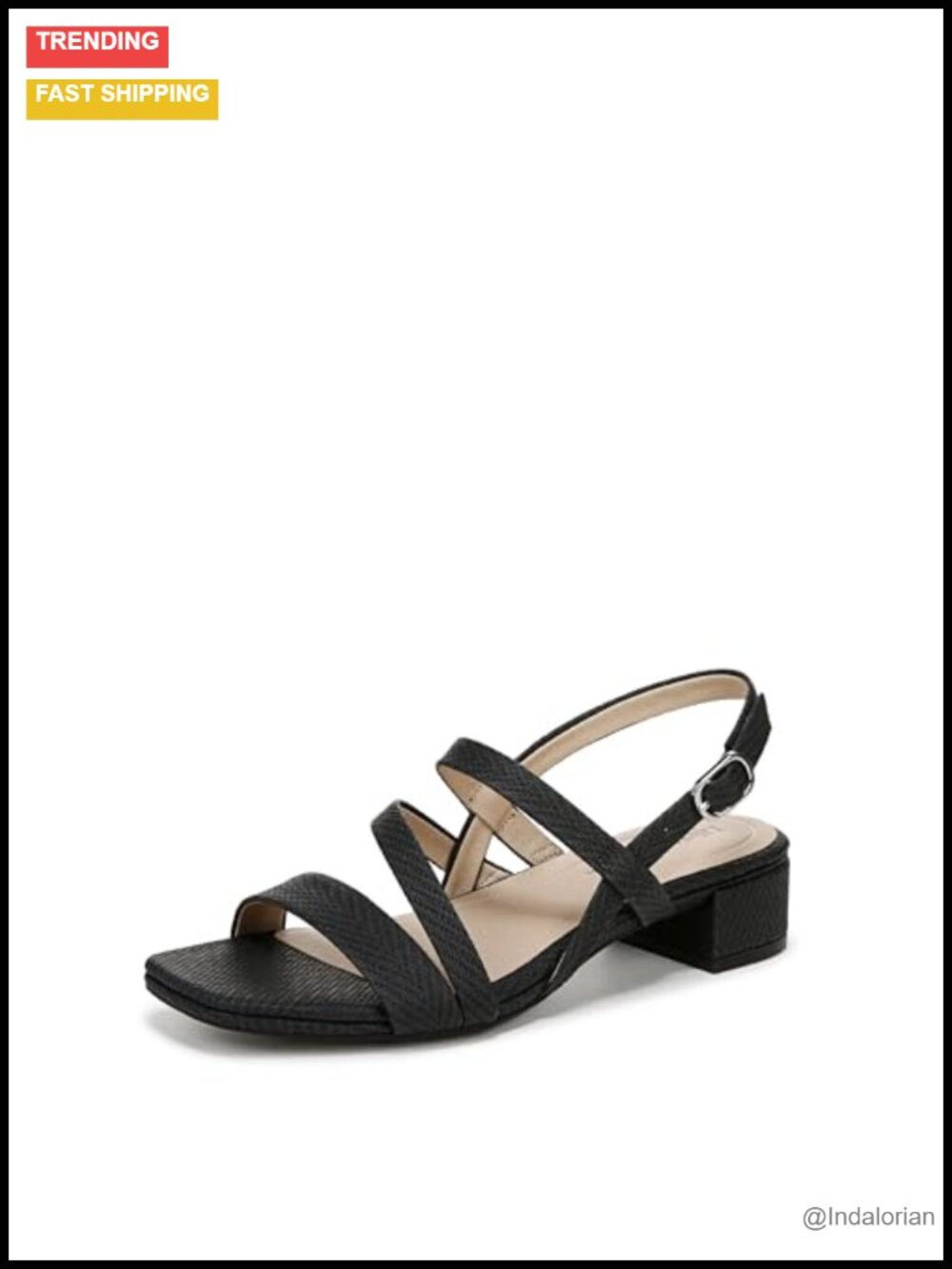 Women's Block Heel Dress Sandal with Soft System Comfort Technology